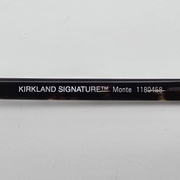 *SOLD* Kirkland Signature Monte 1180458 Brown Aviator Eyeglasses Frame w/ Case - Picture 8 of 15